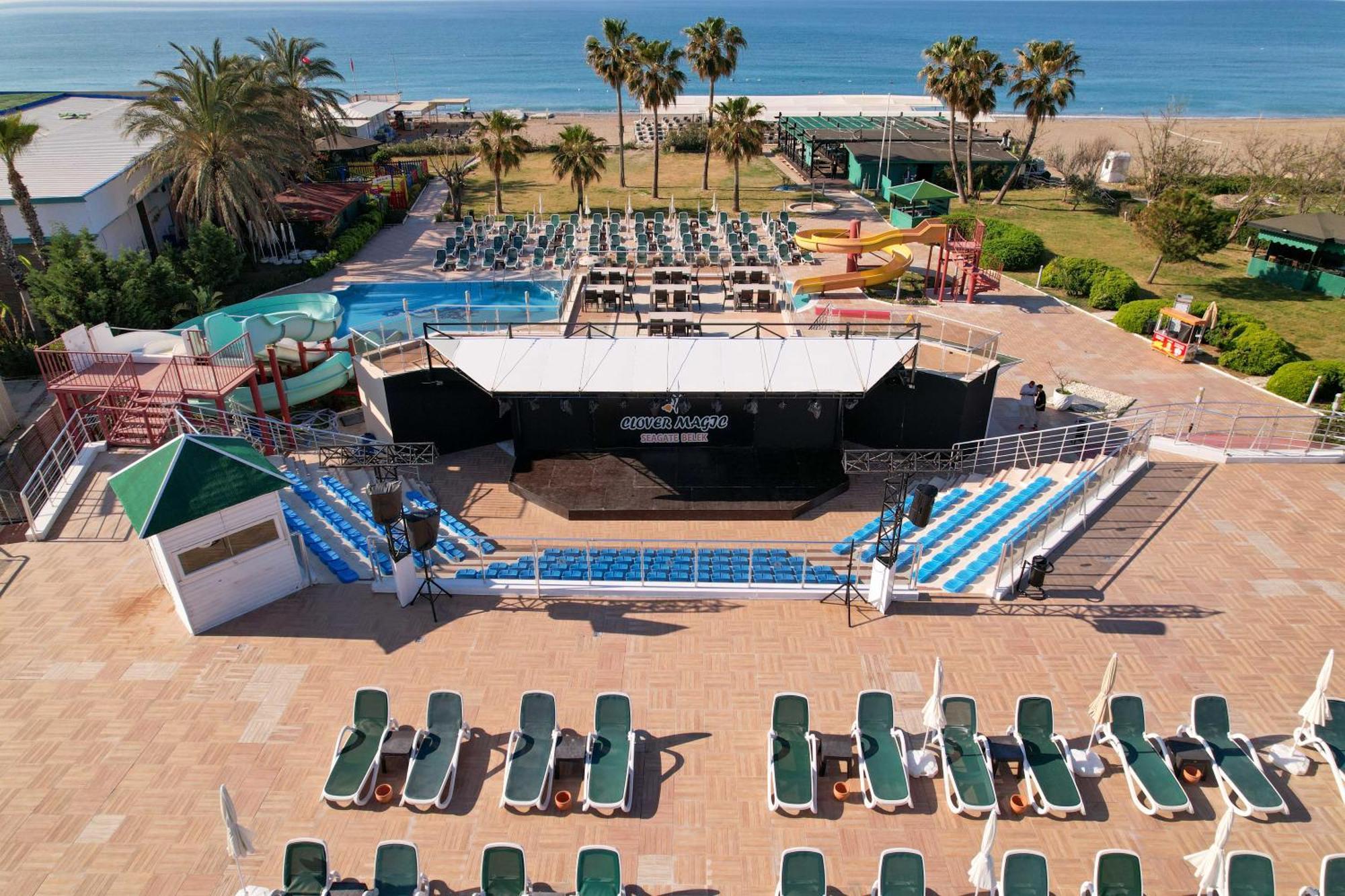 Clover Magic Seagate Belek Hotell Antalya Exteriör bild